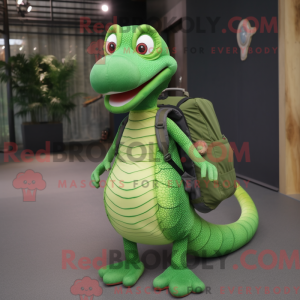Green Snake mascot costume...