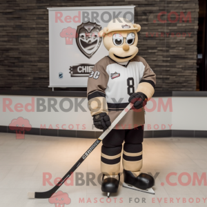 Mascotte de bâton de hockey...