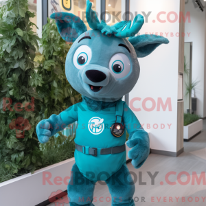 Teal Deer mascottekostuum...