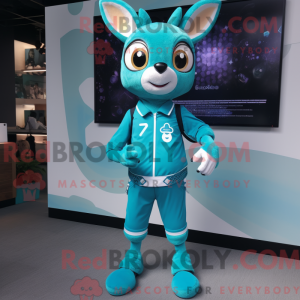 Teal Deer mascot costume...