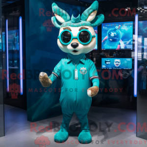 Teal Deer mascottekostuum...