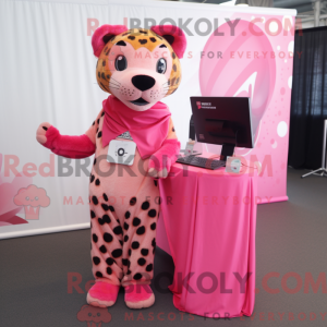 Maskottchenkostüm Pink...
