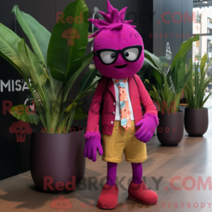 Magenta Mango Maskottchen...