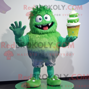 Green Cupcake mascot...