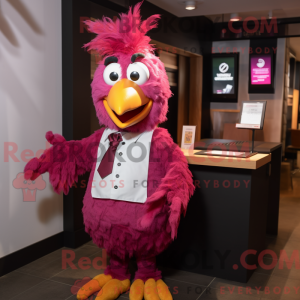 Magenta Chicken mascot...