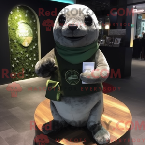 Olive Seal maskotdraktfigur...