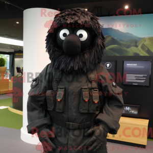 Black Para Commando mascot...