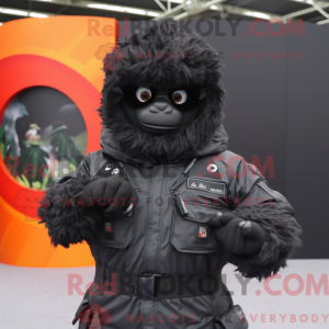 Black Para Commando mascot...
