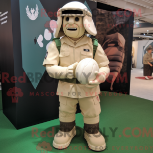 Cream Commando maskot...
