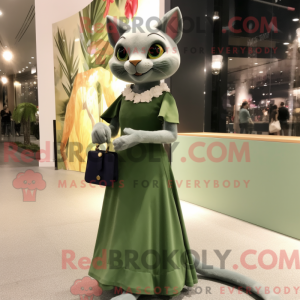 Máscara Olive Cat com...