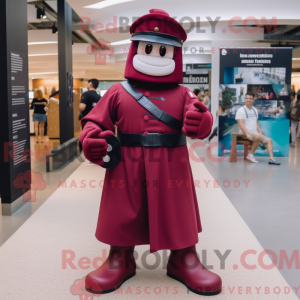 Maroon Soldier maskot...