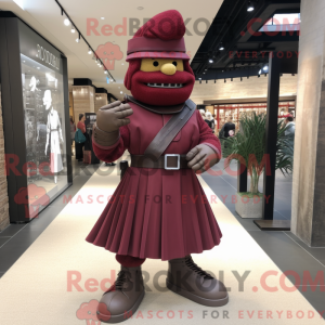 Maroon Soldier maskot...