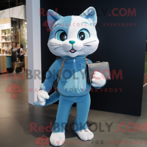 Máscara Cyan Cat com...