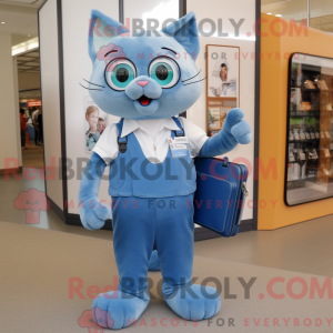 Máscara Cyan Cat com...