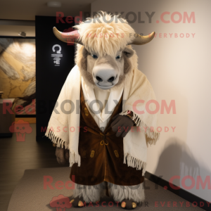 Máscara de Yak-maskotdrakt...