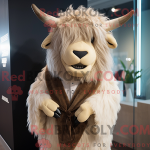 Máscara de Yak-maskotdrakt...