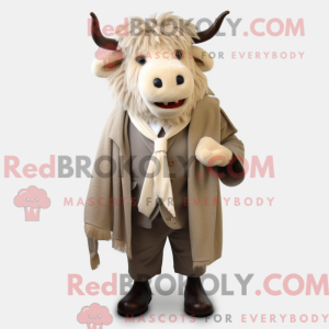 Máscara de Yak-maskotdrakt...
