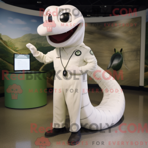 White Titanoboa mascot...