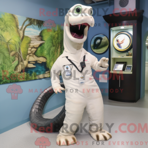 White Titanoboa mascot...