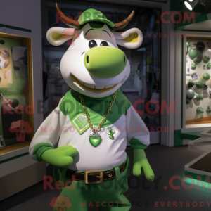 Green Cow-maskotdraktfigur...