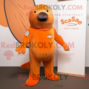 Postava maskota Orange...