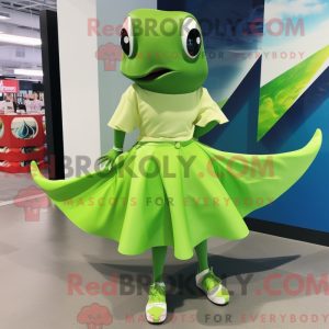 Limegrønn Manta Ray...