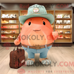 Peach Glyptodon mascot...