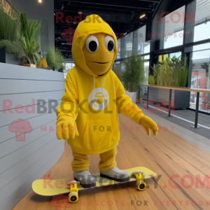 Citrongul skateboard maskot...