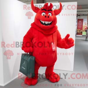 Red Devil maskotdraktfigur...