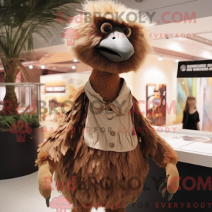 Brown Ostrich mascot...