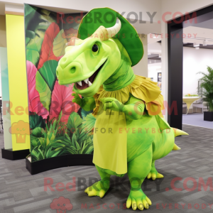 Lime Green Triceratops...