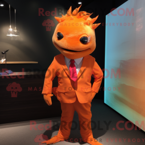 Oransje Axolotls máscara de...