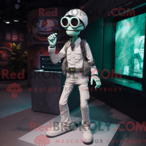 White Undead mascot costume...