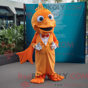 Orange Barracuda mascot...