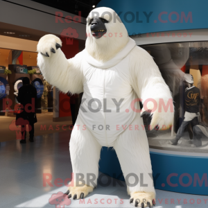 White Giant Sloth mascot...