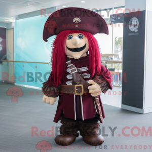 Maroon Pirate mascot...