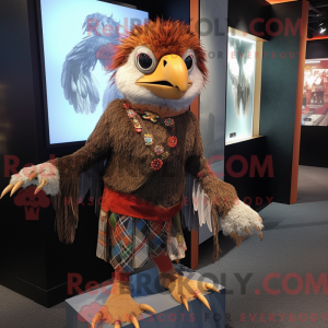 Hawk mascot costume...