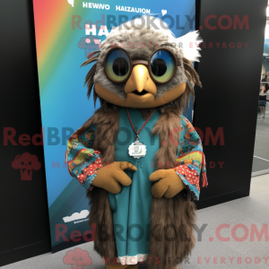 Hawk mascot costume...