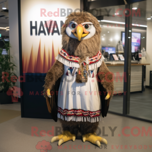 Hawk mascot costume...