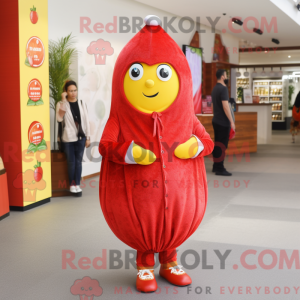 Red Lemon-mascottekostuum...