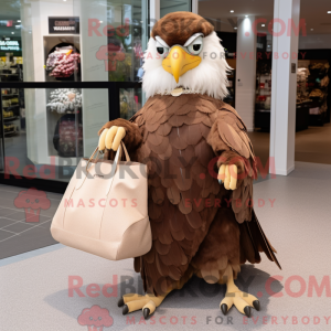 Brown Haast S Eagle maskot...