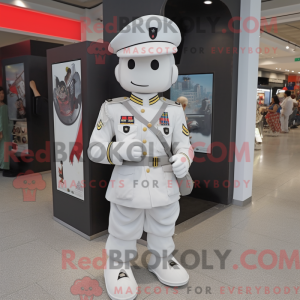 White Army Soldier mascot...