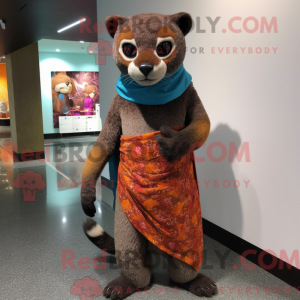 Jaguarundi maskot kostume...