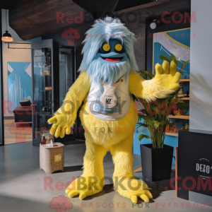 Lemon Yellow Yeti mascot...