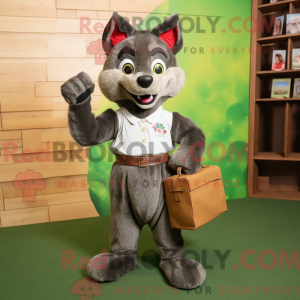 Postava maskota Olive Wolf...