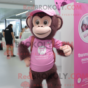 Pink Chimpanzee mascot...