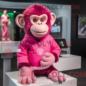 Pink Chimpanzee mascot...