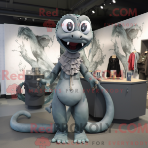 Gray Hydra mascot costume...