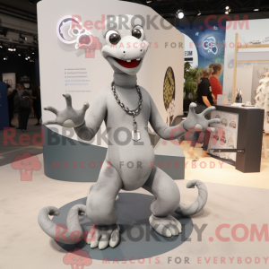 Gray Hydra mascot costume...