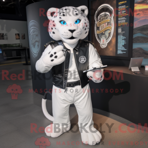 White Jaguar mascot costume...